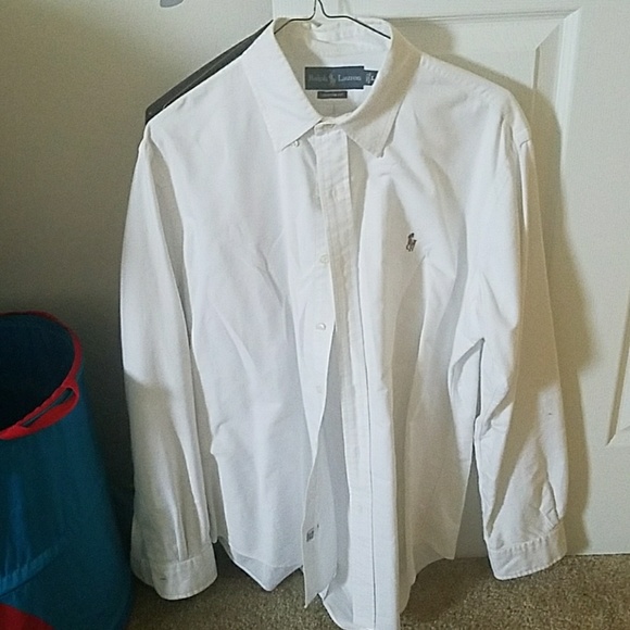 Ralph Lauren White Polo Button Down L - Picture 3 of 7